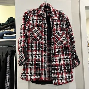 Zara checkered shacket
